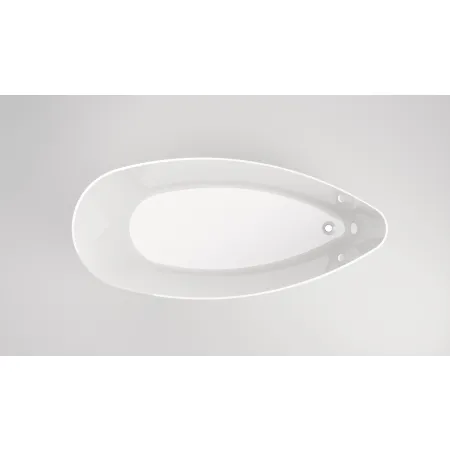 Wanna wolnostojąca z konglomeratu model Nemi 160x70 biała RESMITE